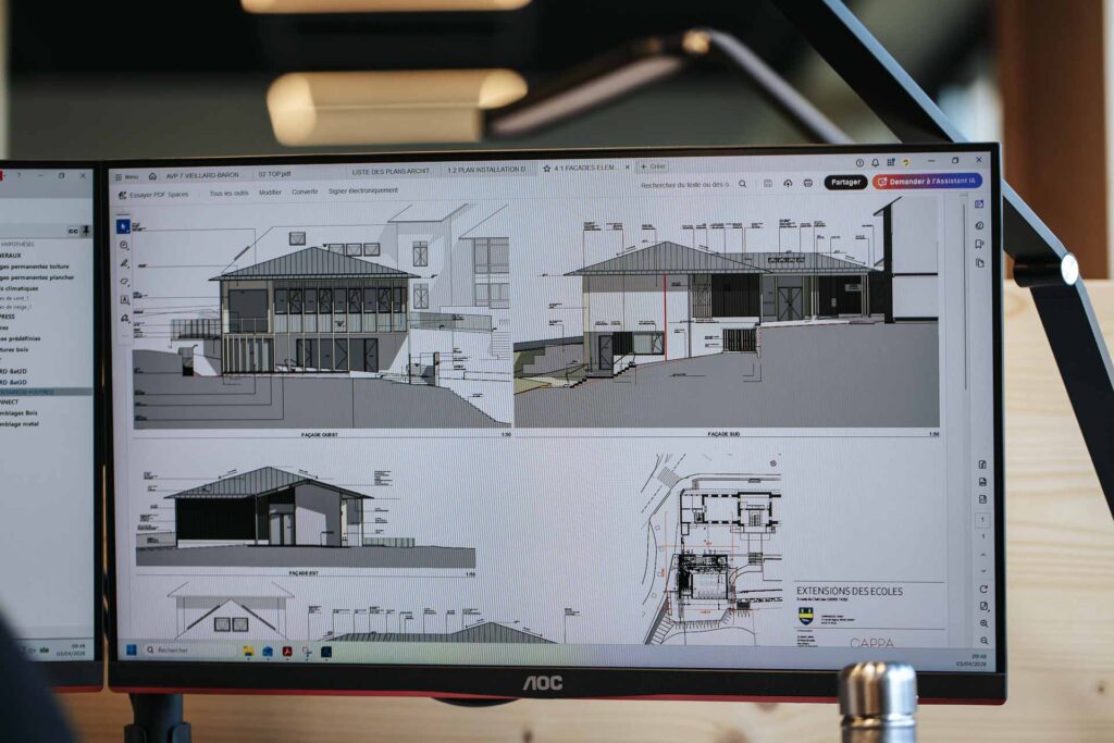 Des plans complets détaillés pour la mise en construction — VS Bois