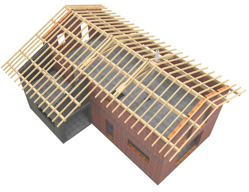 Réalisation VS Bois 1 — plan 3D de structure bois