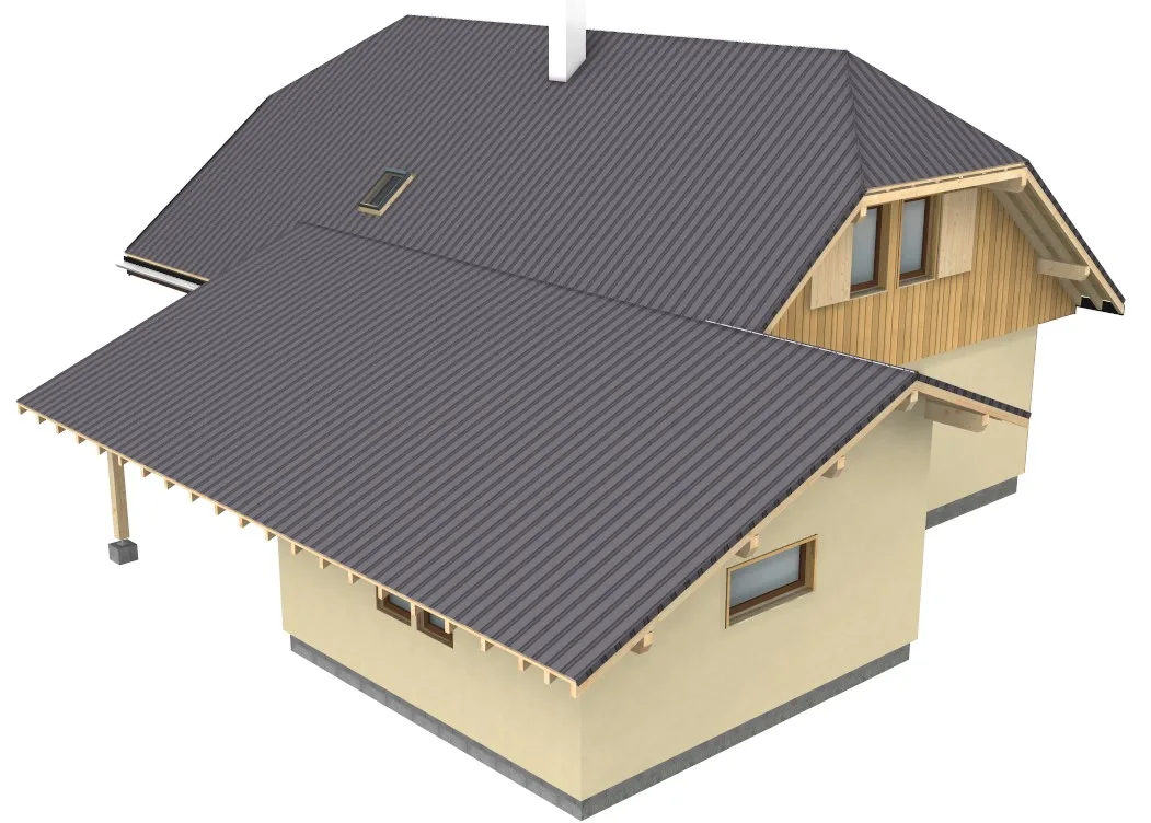 Réalisation VS Bois 2 — plan 3D de structure bois